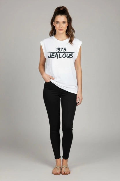 1973 Jealous Tee reproductive and human rights muscle t-shirt