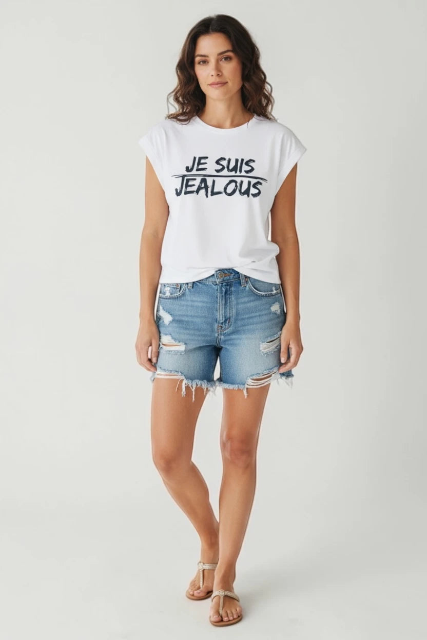 Jealous Tee feminist empowerment tee JE SUIS design by JealousTee