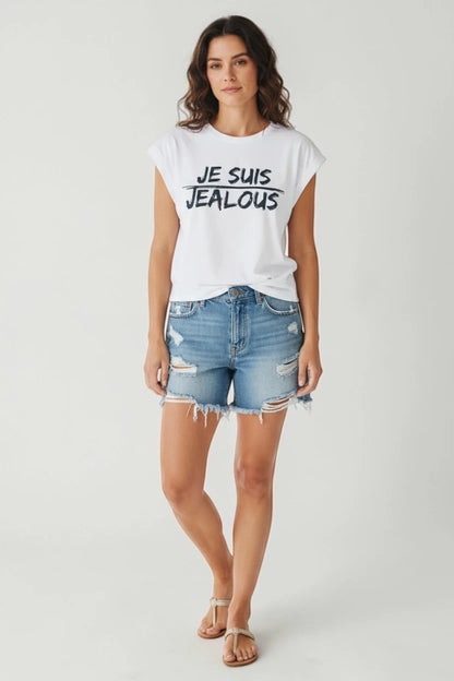 Jealous Tee feminist empowerment tee JE SUIS design by JealousTee