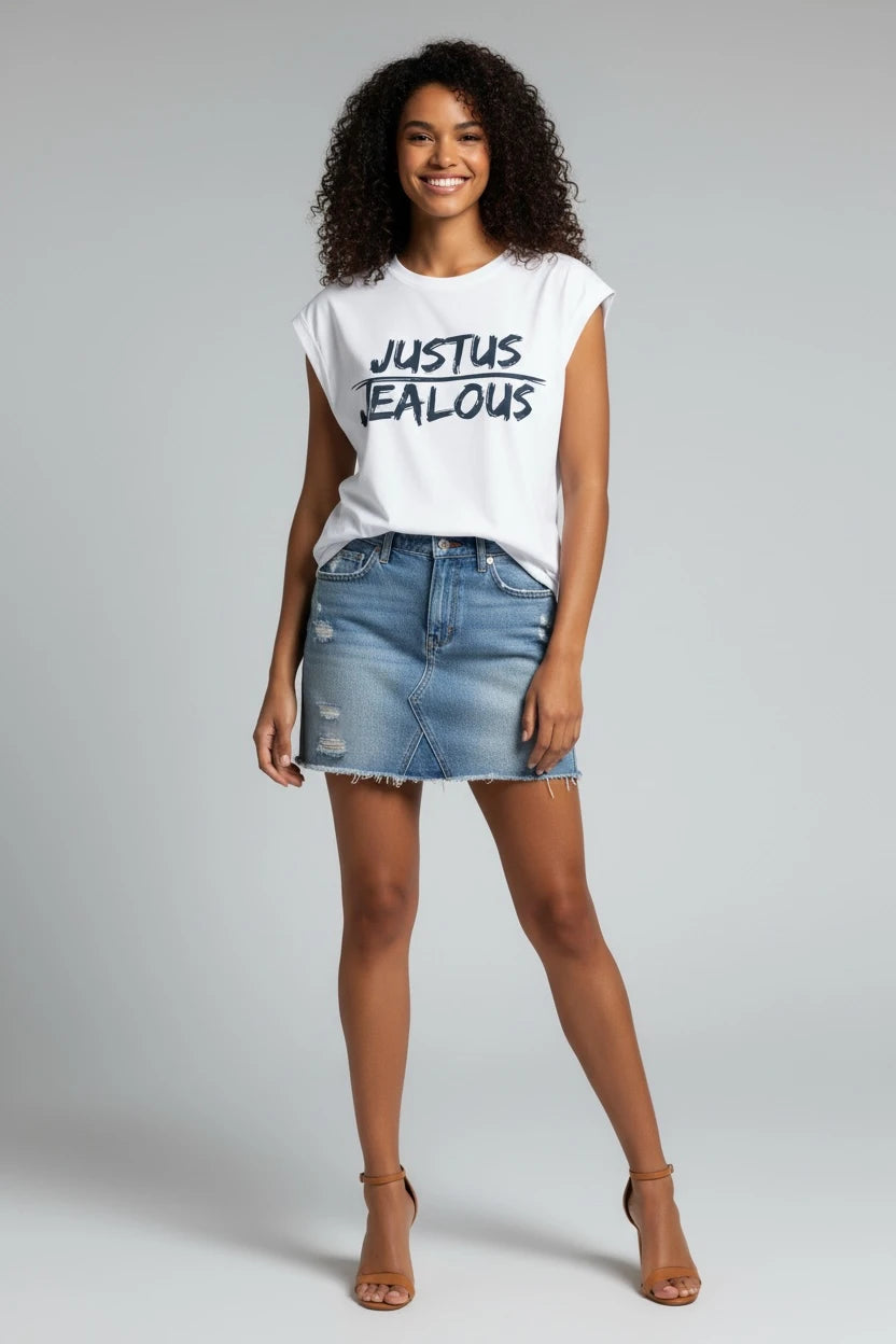 Jealous Tee social justice t-shirt with JUSTUS JEALOUS design from JealousTee